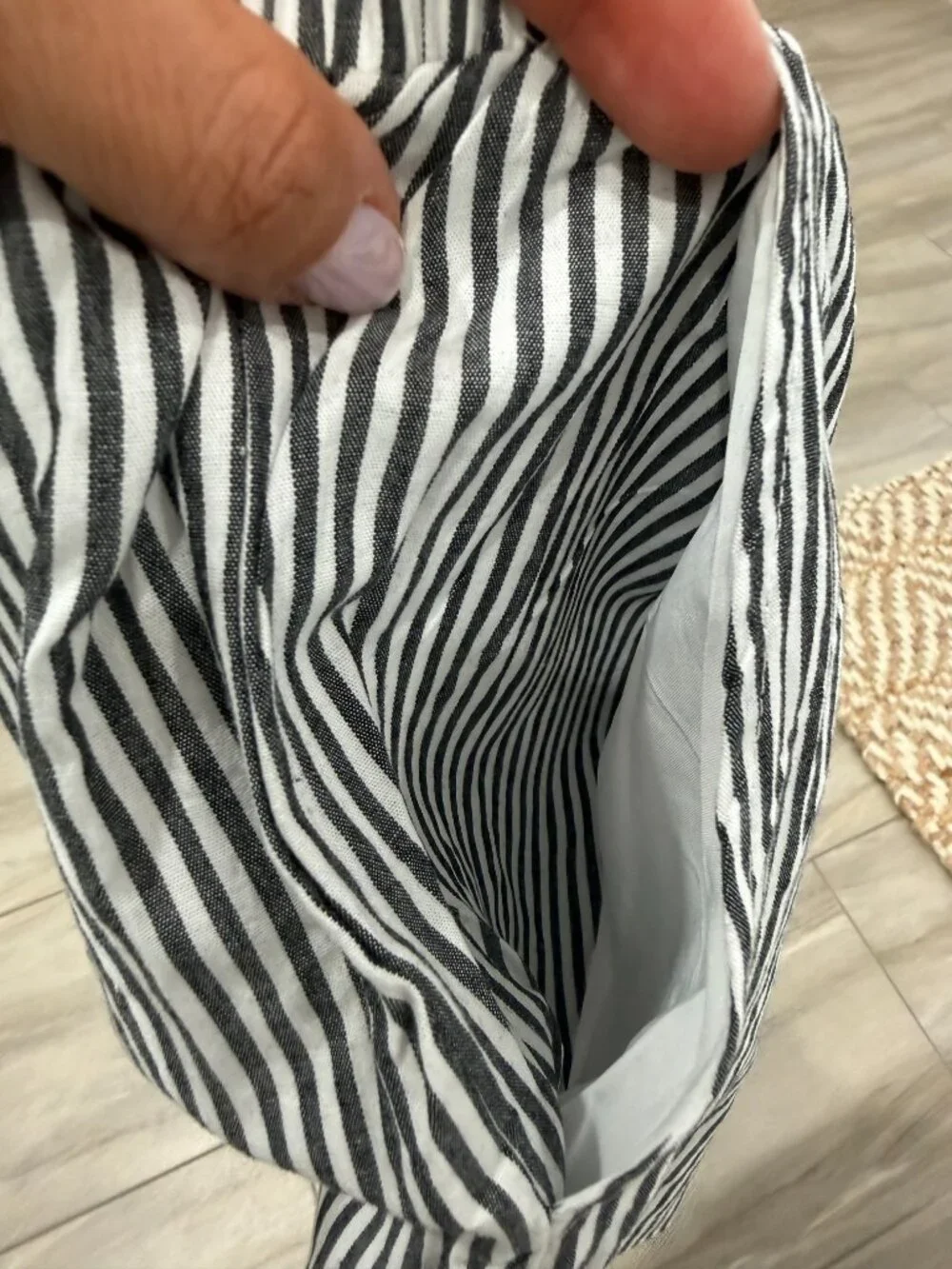 Two-Piece Matching Short Set - Nautical Stripes